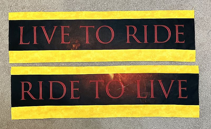 Outlaw Biker Live to Ride Panel