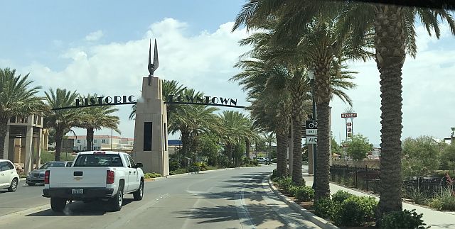 Historic Downtown Sign in Boulder City Nevada