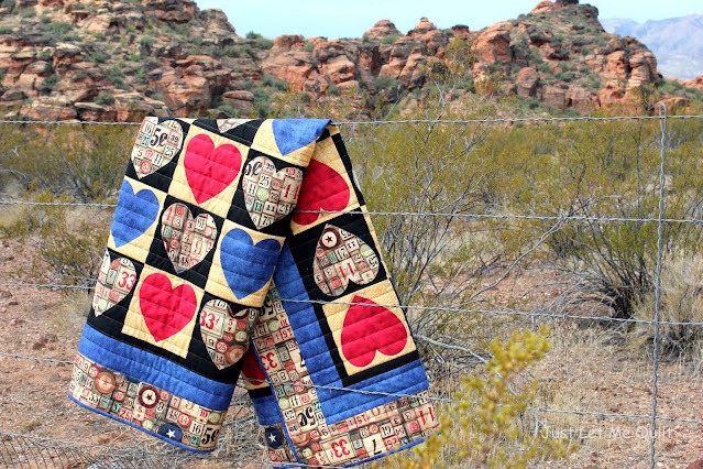 Quilt made by Just Let Me Quilt photographed in Utah
